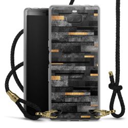 Carry Case Transparent Leather black/gold