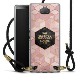 Carry Case Transparent Leather black/gold