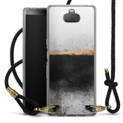 Carry Case Transparent Leather black/gold