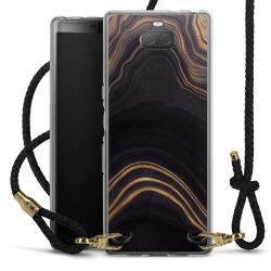 Carry Case Transparent Leather black/gold