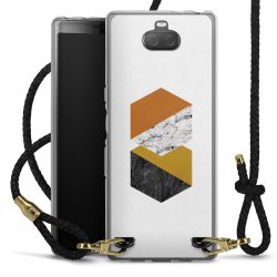 Carry Case Transparent Leather black/gold