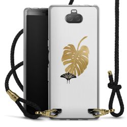 Carry Case Transparent Leather black/gold