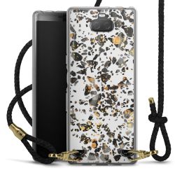 Carry Case Transparent Leather black/gold