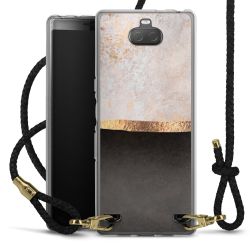 Carry Case Transparent Leather black/gold