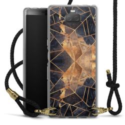 Carry Case Transparent Leather black/gold