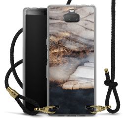 Carry Case Transparent Leather black/gold