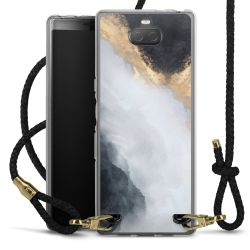 Carry Case Transparent Leather black/gold