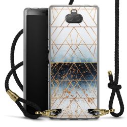 Carry Case Transparent Leather black/gold