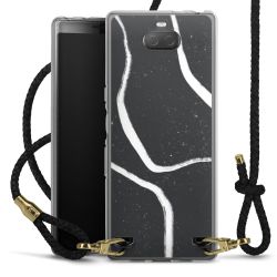 Carry Case Transparent Leather black/gold