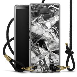 Carry Case Transparent Leather black/gold