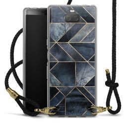 Carry Case Transparent Leather black/gold