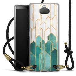 Carry Case Transparent Leather black/gold