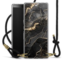 Carry Case Transparent Leather black/gold