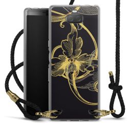 Carry Case Transparent Leather black/gold