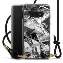 New Carry Case Transparent Leder schwarz/gold