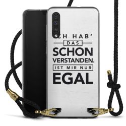 Carry Case Transparent Leder schwarz/gold