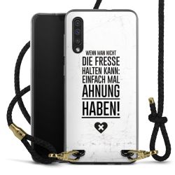 Carry Case Transparent Leder schwarz/gold