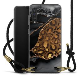 Carry Case Transparent Leather black/gold