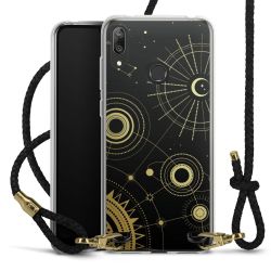 Carry Case Transparent Leather black/gold