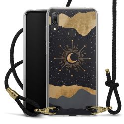 Carry Case Transparent Leather black/gold