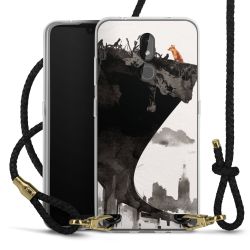 Carry Case Transparent Leather black/gold