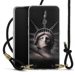 Carry Case Transparent Leather black/gold