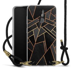 Carry Case Transparent Leather black/gold