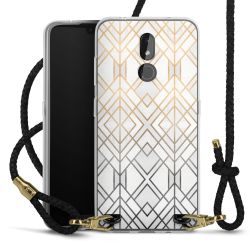 Carry Case Transparent Leather black/gold