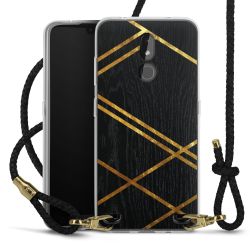 Carry Case Transparent Leather black/gold