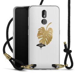 Carry Case Transparent Leather black/gold