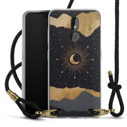 Carry Case Transparent Leather black/gold