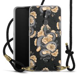 Carry Case Transparent Leather black/gold