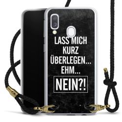 Carry Case Transparent Leder schwarz/gold