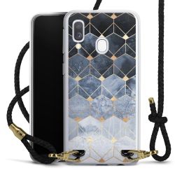 Carry Case Transparent Leather black/gold