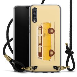 New Carry Case Transparent Leder schwarz/gold