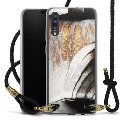 New Carry Case Transparent Leder schwarz/gold