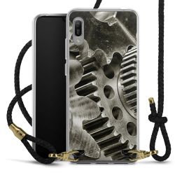 Carry Case Transparent Leather black/gold