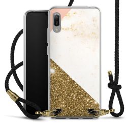 Carry Case Transparent Leather black/gold