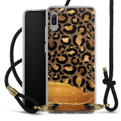 Carry Case Transparent Leather black/gold