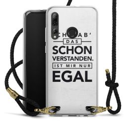 Carry Case Transparent Leder schwarz/gold