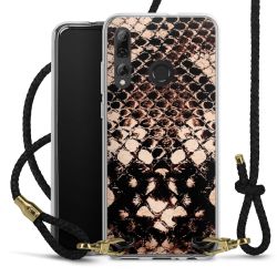 Carry Case Transparent Leather black/gold