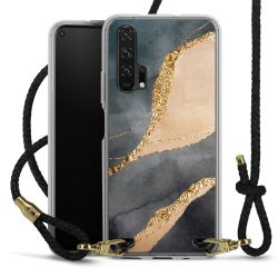 Carry Case Transparent Leather black/gold