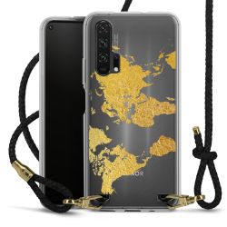 Carry Case Transparent Leather black/gold