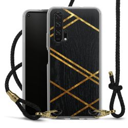 Carry Case Transparent Leather black/gold