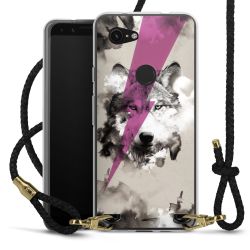 Carry Case Transparent Leather black/gold