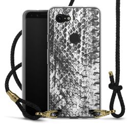 Carry Case Transparent Leather black/gold