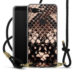 Carry Case Transparent Leather black/gold