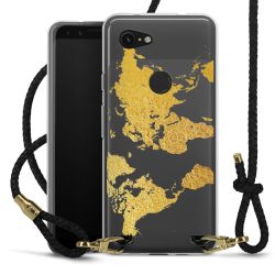 Carry Case Transparent Leather black/gold