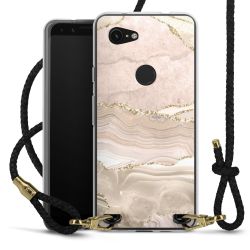 Carry Case Transparent Leather black/gold