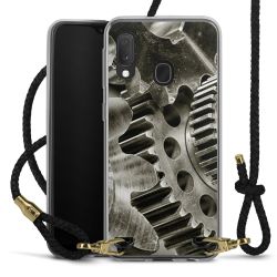 Carry Case Transparent Leather black/gold